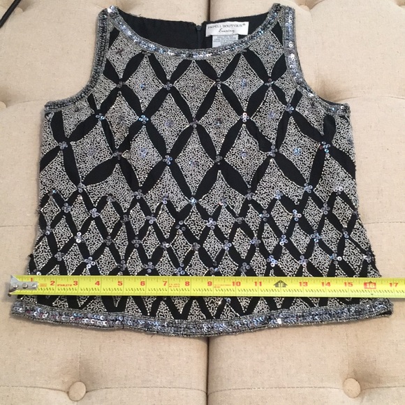 Beads & Sequins Silk Top - Picture 7 of 8